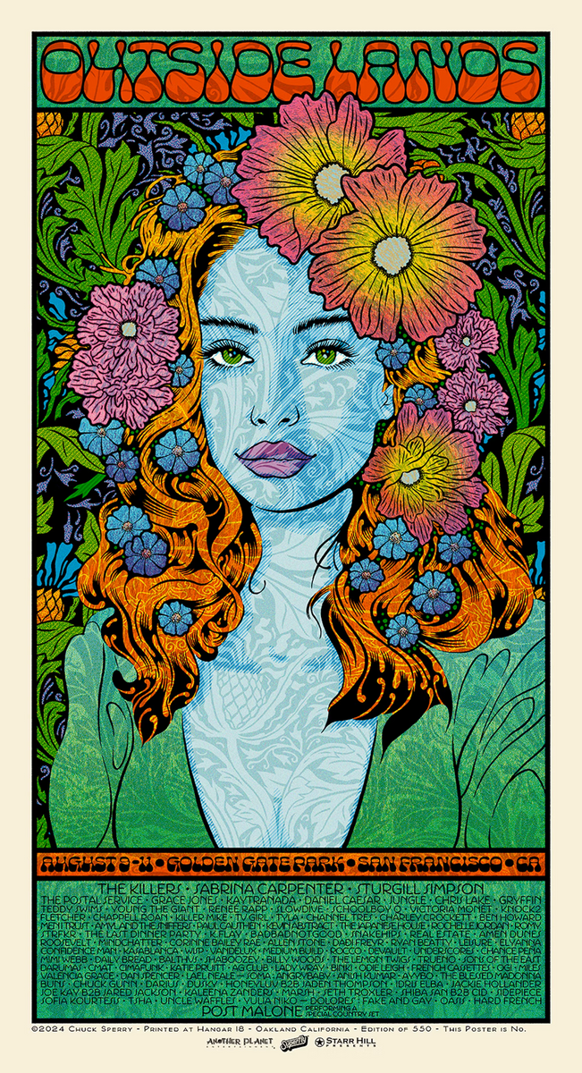 Chuck Sperry - Outside Lands, 2024 - Original Print