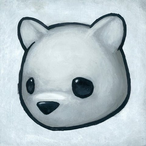 Sad Bear - White