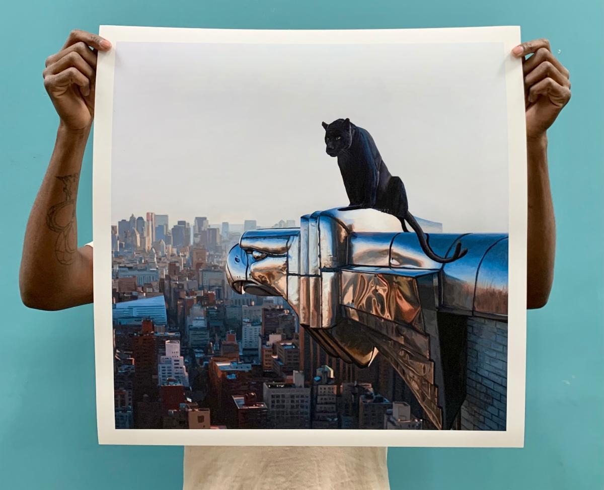 Josh Keyes - Mad World II - Original Signed Print – Blackline Gallery