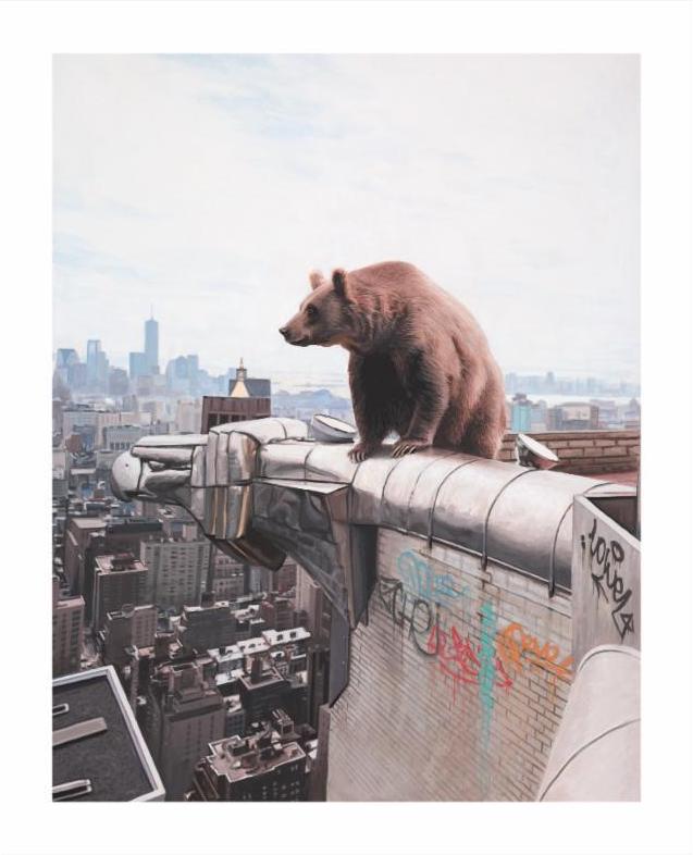 Josh Keyes - Mad World - Original Signed Print – Blackline Gallery