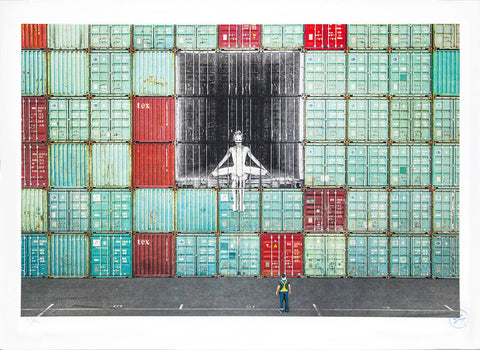 In the container wall, Le Havre, France, 2014