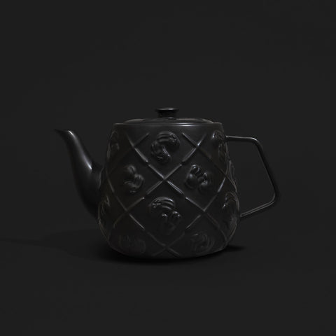 Monogram Teapot - Black