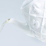 Monogram Teapot - White