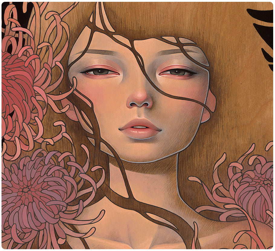 Audrey Kawasaki Things Unsaid Original Print Blackline Gallery 6502