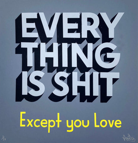 Everything is Shit Except You Love - Noir