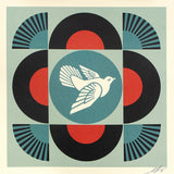 Geometric Dove Black - Signed Offset