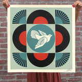 Geometric Dove Black - Signed Offset