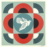 Geometric Dove Red - Signed Offset