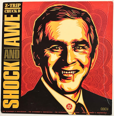 Z-Trip "Shock and Awe" record by Shepard Fairey