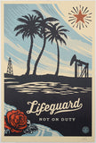 Lifeguard not on Duty - Signed Offset