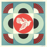 Geometric Dove Blue - Signed Offset