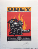 Obey Print and Destroy - Letterpress