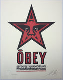 Obey Star Icon - Letterpress