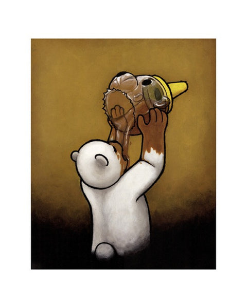 絵画 Luke Chueh Bat Bear original print HoneyBearPrint-small-1_600x600