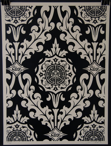 Parlor Pattern Inverse Cream and Black