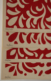 Japanese Fabric Pattern Set - Red