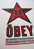 Obey Star Icon - Letterpress