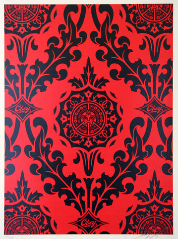 Parlor Pattern Red and Black