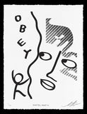 Obey More - Letterpress