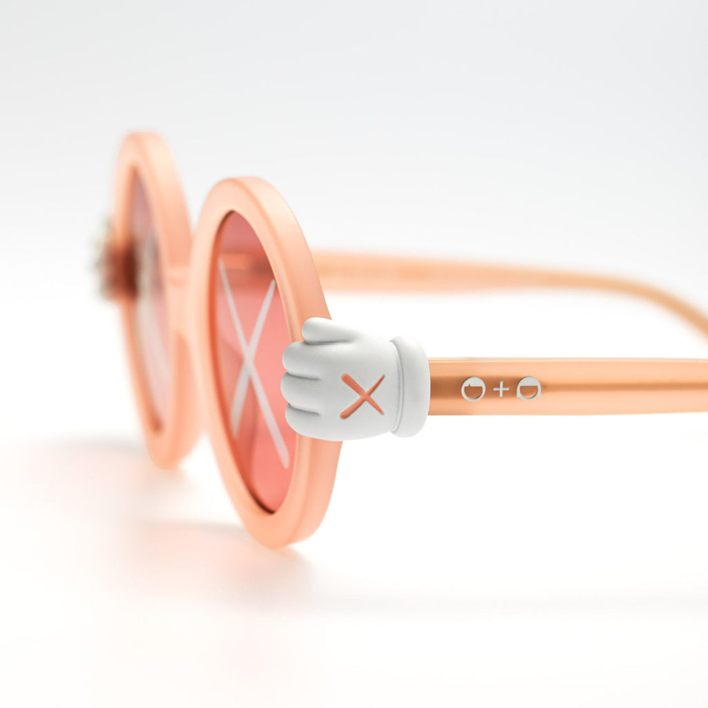 Lunettes De Soleil KAWS SONS And DAUGHTERS – Monture Rose Ronde, Neuves Avec étiquettes