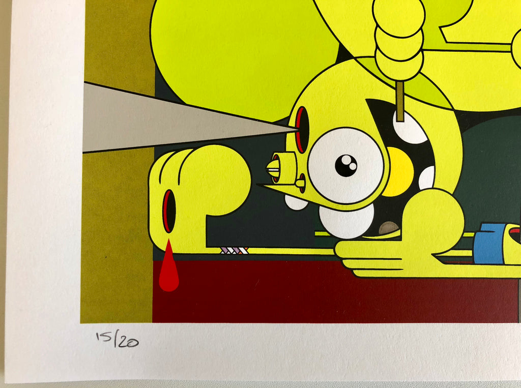 Estampe Signée DALEK 'Emanation 2' 2019 - Sérigraphie LED - Édition Limitée Numérotée - Rare