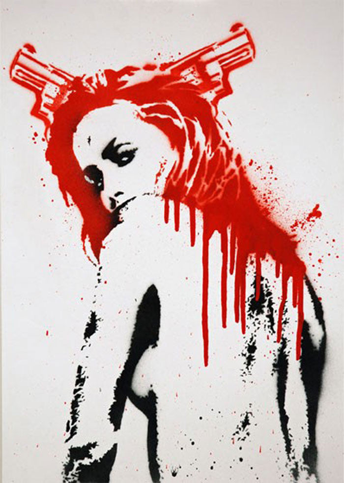 Nick Walker 38 Pigtails 2009 ニックウォーカー Nick Walker - 38 Pigtails - Original Print – Blackline Gallery